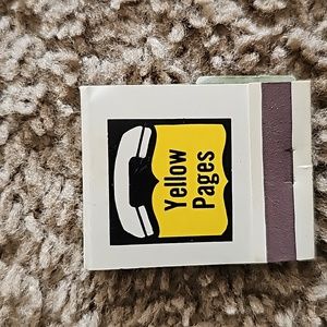 vintage 1962 match book never used.